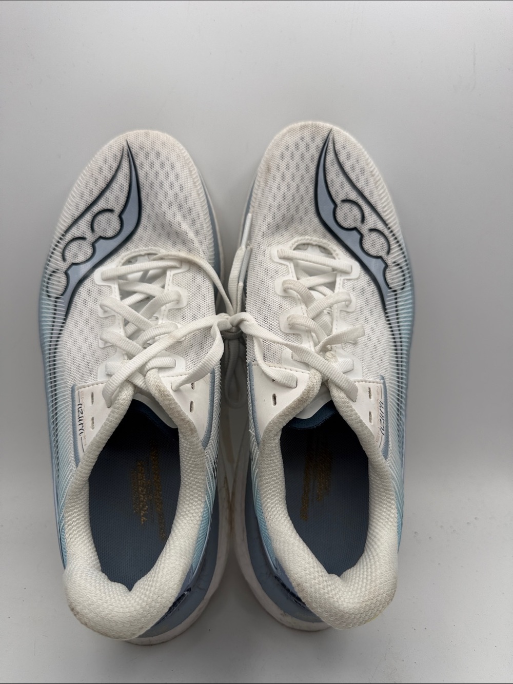 Saucony Azura Women's 8.5 White and Light Blue Performance Running S1 - Picture 4 of 6
